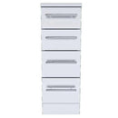 Sunstone 12" Stainless Steel Four-Drawer BBQ Island Base Cabinet