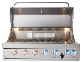 Mont Alpi 44 Inch Black Stainless Steel Built in Grill
