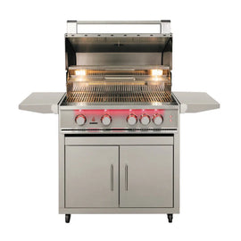 TrueFlame Deluxe Cart, Fold-Down Side Shelves