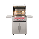 TrueFlame 25 Inch 3 Burner Gas Grill with Cart