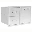 Summerset 33 Inch 2-Drawer & Vented LP Tank Pullout Drawer Combo