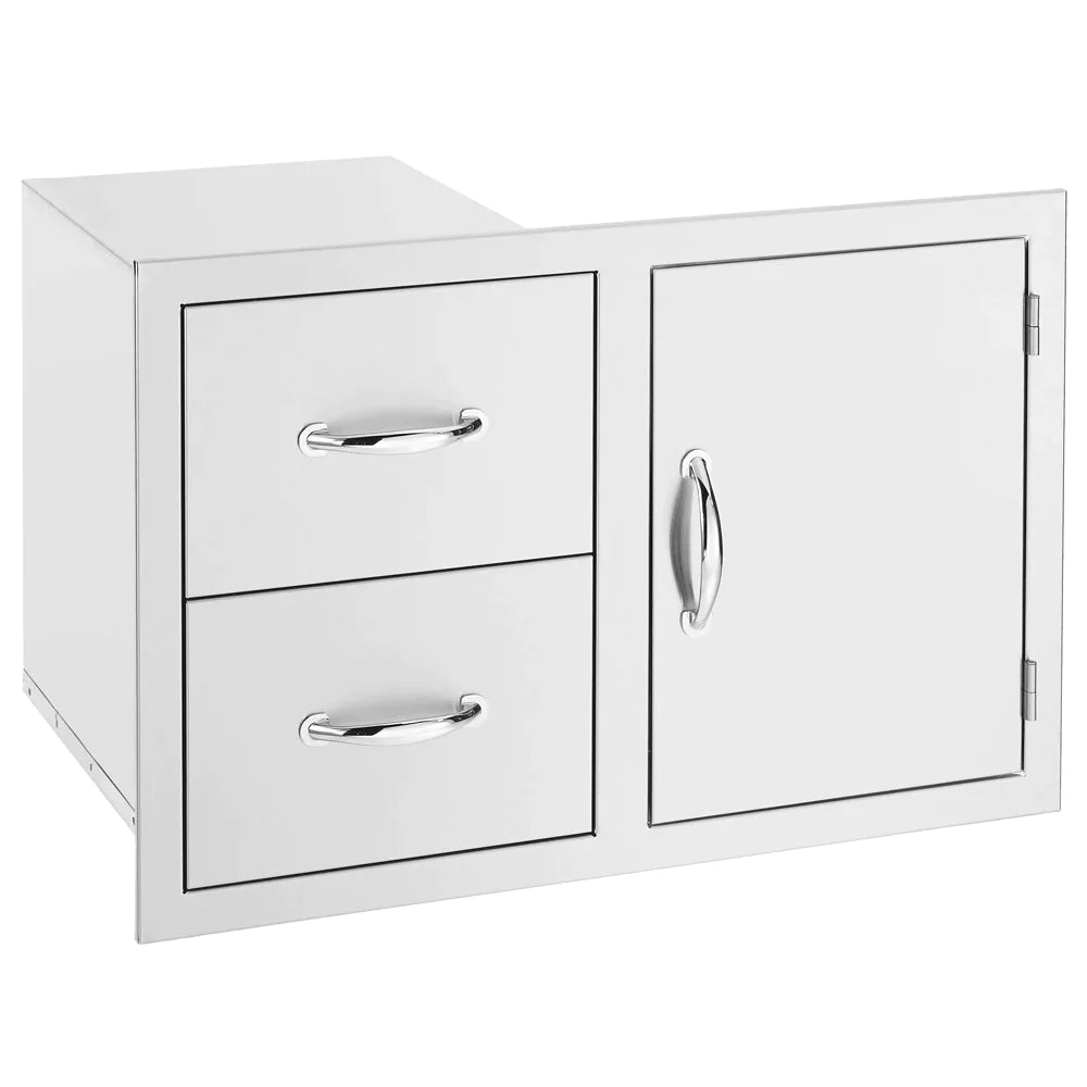 TrueFlame 30" 2-Drawer & Access Door Combo