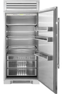 True 36 Inch Indoor Refrigerator with Solid Door