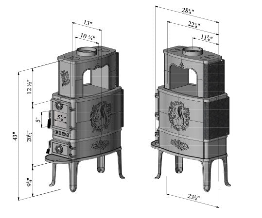 Morsø 2B Series  Classic Wood Stove