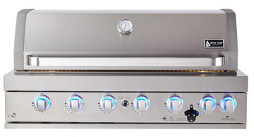 Mont Alpi 44 Inch Black Stainless Steel Built in Grill