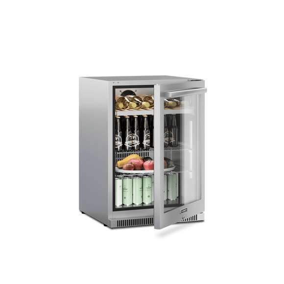 Dometic 24 Inch Outdoor Beverage Center with Glass Door and Lock