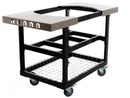 Primo Steel Cart With Stainless Steel Side Tables For XXL Charcoal Grills