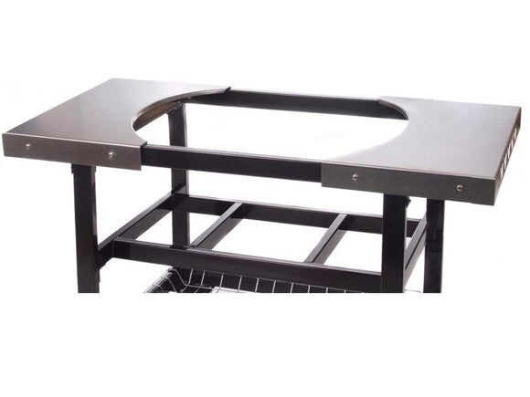 Primo Steel Cart With Stainless Steel Side Tables For XXL Charcoal Grills