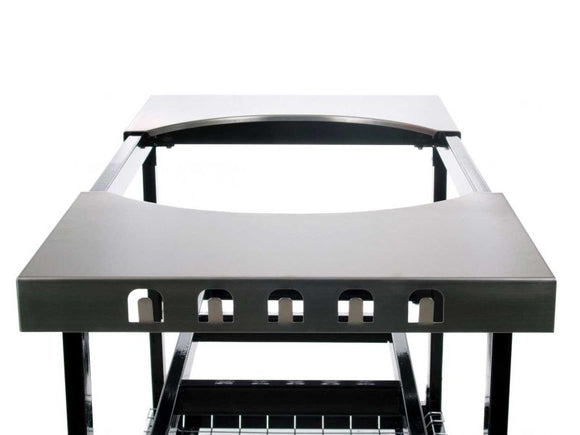 Primo Steel Cart With Stainless Steel Side Tables For XXL Charcoal Grills