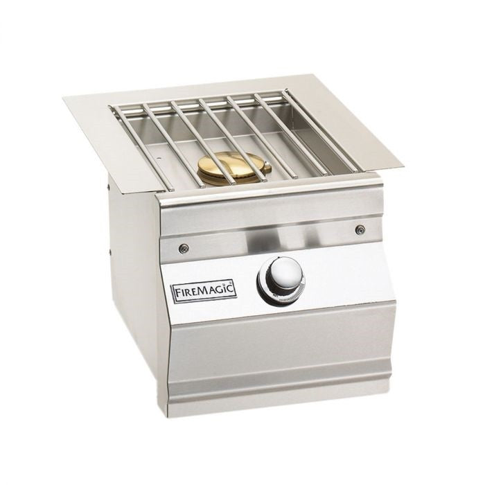 Fire Magic Aurora 11 1/2 Inch Single Side Burner with Stainless Steel Grid, Liquid Propane