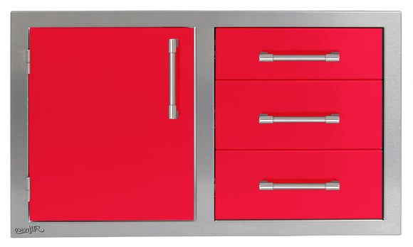 Alfresco 32 Inch Access Door & Drawers Combo