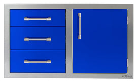 Alfresco 32 Inch Access Door & Drawers Combo