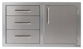 Alfresco 32 Inch Access Door & Drawers Combo
