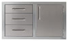 Alfresco 42 Inch Door Drawer Combo