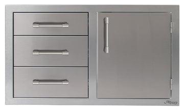 Alfresco 42 Inch Door Drawer Combo