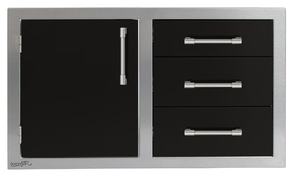 Alfresco 32 Inch Access Door & Drawers Combo