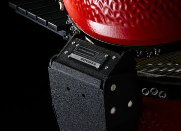 Kamado Joe Classic Joe Red II with Cart, Side Shelves, Heat Deflectors and Tools