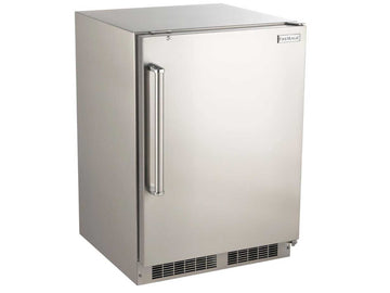 Fire Magic 24 Inch Outdoor Refrigerator with Solid Door and Lock 