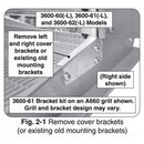 Fire Magic Heavy Duty Rotisserie Bracket Kit for Old Model Aurora 790 & 660