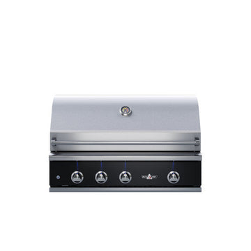 Delta Heat 38 Inch Gas Grill with Infrared Rotisserie - Black Control Panel