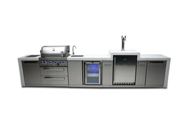 Mont Alpi 400 Deluxe Island with a Kegerator and a Beverage Center