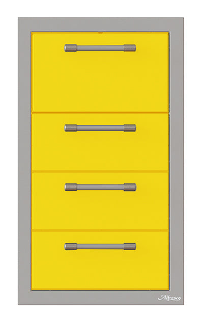 Alfresco 17-Inch Triple Drawer and Towel Holder Combo