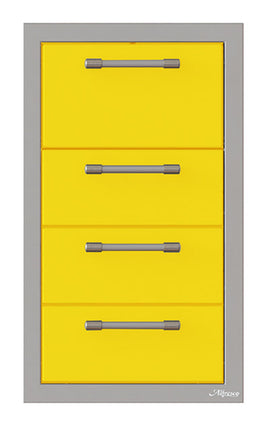 Alfresco 17-Inch Triple Drawer and Towel Holder Combo