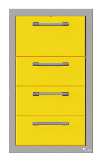 Alfresco 17-Inch Triple Drawer and Towel Holder Combo