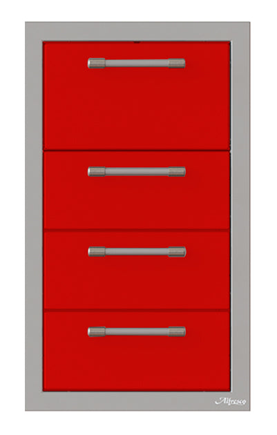 Alfresco 17-Inch Triple Drawer and Towel Holder Combo