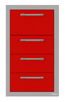 Alfresco 17-Inch Triple Drawer and Towel Holder Combo