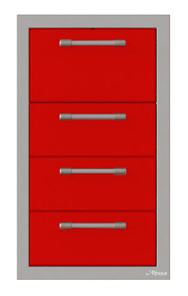 Alfresco 17-Inch Triple Drawer and Towel Holder Combo