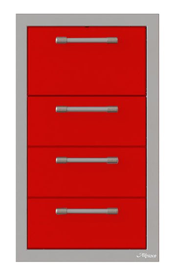 Alfresco 17-Inch Triple Drawer and Towel Holder Combo