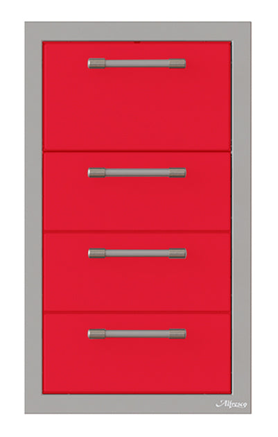 Alfresco 17-Inch Triple Drawer and Towel Holder Combo