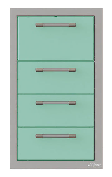 Alfresco 17-Inch Triple Drawer and Towel Holder Combo