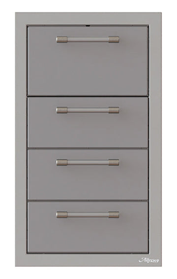 Alfresco 17-Inch Triple Drawer and Towel Holder Combo