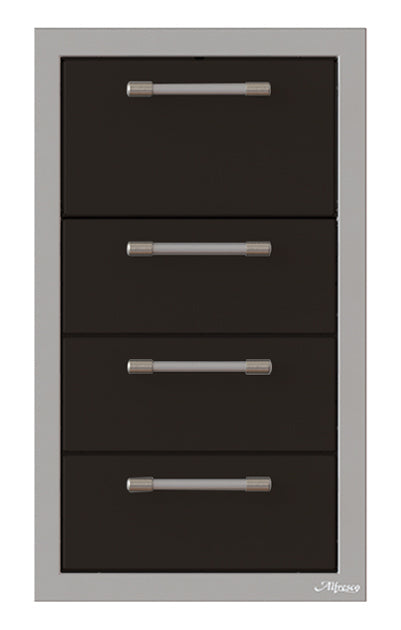 Alfresco 17-Inch Triple Drawer and Towel Holder Combo