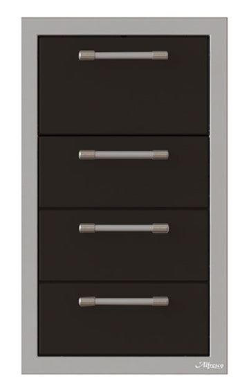 Alfresco 17-Inch Triple Drawer and Towel Holder Combo