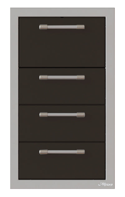 Alfresco 17-Inch Triple Drawer and Towel Holder Combo