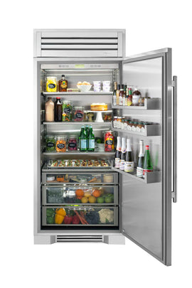 True 36 Inch Indoor Refrigerator with Solid Door