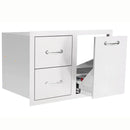Summerset 33 Inch 2-Drawer & Vented LP Tank Pullout Drawer Combo