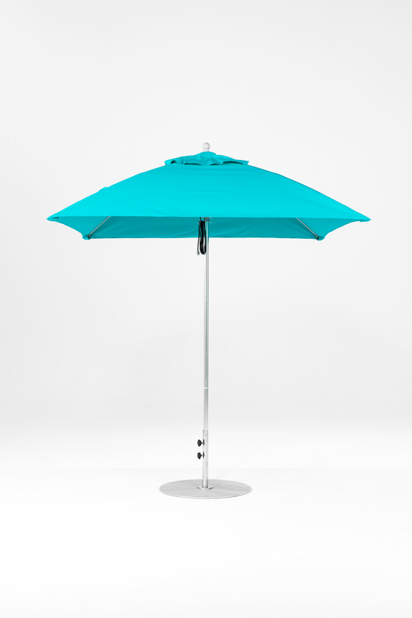 464FM-SQ-R171 Turquoise-Brushed Silver