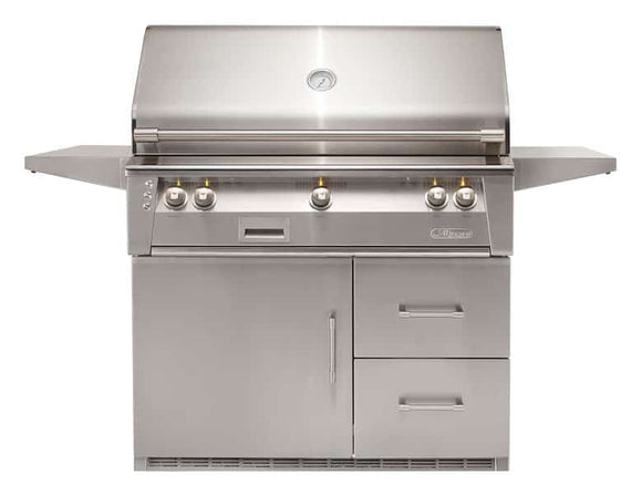 Alfresco ALXE 42-Inch Grill on Refrigerated Cart