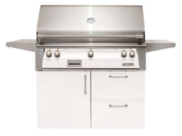 Alfresco ALXE 42-Inch Freestanding Gas Grill On Deluxe Cart