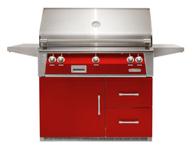 Alfresco ALXE 42-Inch Grill on Refrigerated Cart