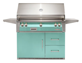 Alfresco ALXE 42-Inch Grill on Refrigerated Cart