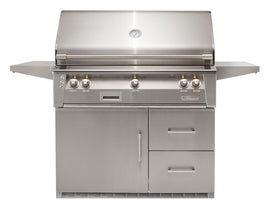 Alfresco ALXE 42-Inch Grill on Refrigerated Cart