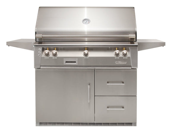 Alfresco ALXE 42-Inch Grill on Refrigerated Cart