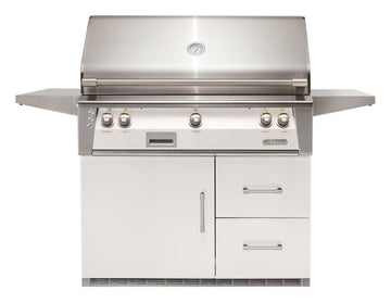 Alfresco ALXE 42-Inch Grill on Refrigerated Cart