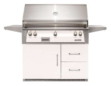 Alfresco ALXE 42-Inch Grill on Refrigerated Cart