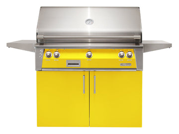 Alfresco ALXE 42-Inch Freestanding Grill With Rotisserie